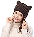 Women's Hat Cat Ear Crochet Braided Knit Caps