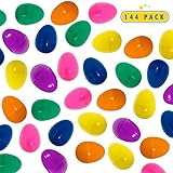 144 Easter Eggs - Bright Colored Eggs - Packaged 12 Eggs In A Net - Easter Party Favors
