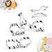 FASAKA Cookie Cutter Set for Kids - 6 Piece - Premium Animal ShapedCookie Cutter Set Stainless Steel Sandwich Cutter Set - Loin, Horseshoe, Elephant, Unicorn, Cloud and Heart