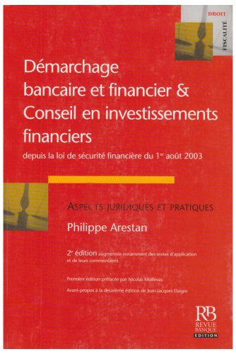Démarchage bancaire et financier & conseil en investissements financiers