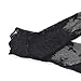 SunWard(TM) Women Sexy Backless Net Yarn Splice Long Sleeve Shirt (Large, Black)