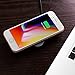 Spigen Essential F301W Wireless Charger pad [Adapter NOT Included] for iPhone X / iPhone 8 / iPhone 8 Plus / Galaxy S8 / Galaxy S8 Plus / Galaxy Note 8