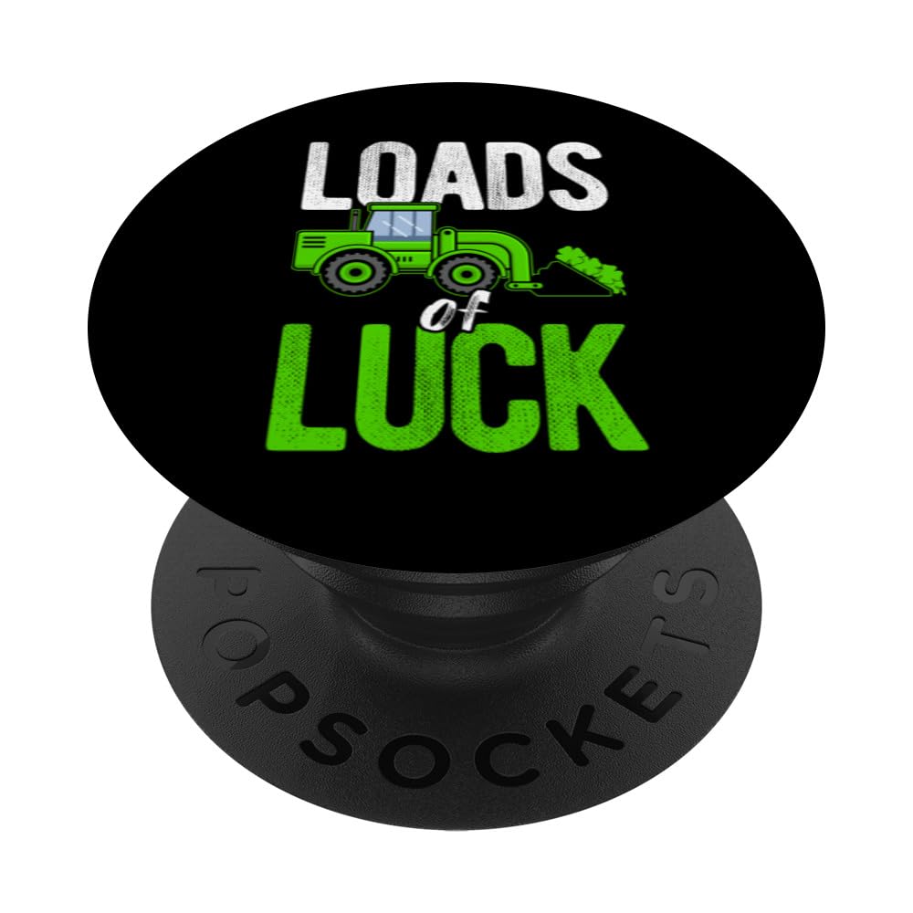 St Patricks Day Construction Car Loads of Luck Irish Boys PopSockets Swappable PopGrip