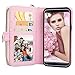 Galaxy S8 Case, Galaxy S8 Wallet Case, Pasonomi PU Leather Protective Shell Detachable Folio Flip Holster Carrying Case with Card Holder for Samsung Galaxy S8 2017 (Rose Gold)