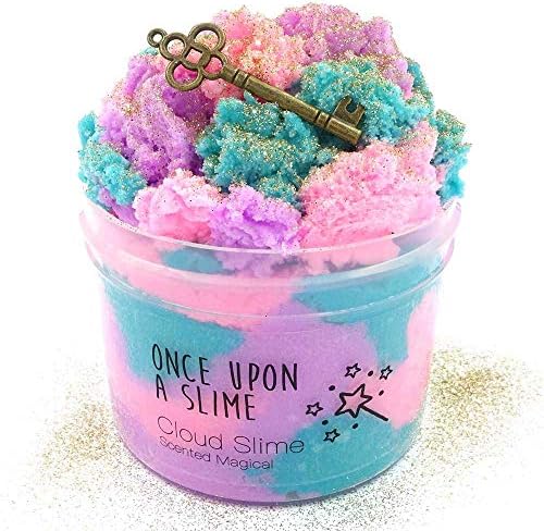 Fashion5 Once Upon Magic Key Cloud Slime Cotton Slime,Super Soft and Non-Sticky Fluffy Slime for Boys and Girls(8oz 200ML)
