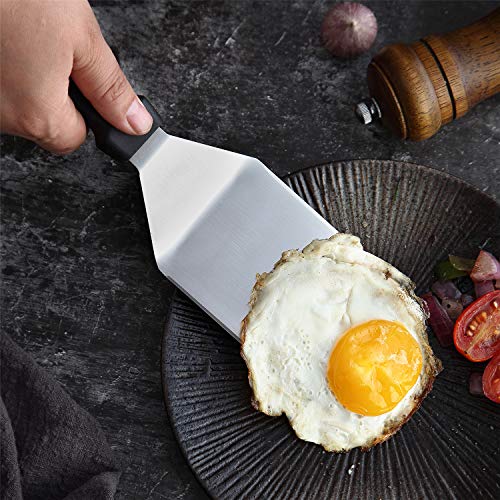 Wanbasion GP-81007 7 Pieces Professional Grill Griddle Accessories Scraper BBQ Tool Kit - Heavy Duty Stainless Steel Spatula Turner Set - Great for Flat Top Cooking Camping Tailgating - Thumbnail 7