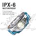 BLACKUBE Lightweight Headlamp Ultra Bright Portable LED Headlamp - Only 1.69Oz -7 Lighting Modes,IPX6 Waterproof,Best Headlight for Camping,Running,Hiking and Kids,1*AA Battery Included (Blue)