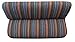 Baja Blue Saddle Blanket Bench Seat Cover Standard Fit Colorful Stripes