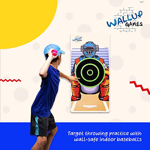 Wallup Games Kids Baseball Indoor Target Pitching Games, Removable