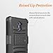 ZTE ZMAX PRO Case, Dual Layers [Combo Holster] Case And Built-In Kickstand Hybird Shockproof And Circlemalls Stylus Pen[Black]