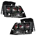 Brock Replacement Driver and Passenger Taillights Tail Lamps Compatible with 1999-2004 Mustang Base GT Mach I Bullitt 3R3Z 13405 AA 3R3Z 13404 AA