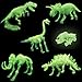 5 Pack - 3D Glowing Dinosaur Fossil Puzzles - Glow in The Dark Dino Skeleton Model Toys - Kids Archaeology Kits Party Favors (10-Inches)