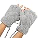 Arshiner Women Bear Plush Cat Paw Claw Glove Soft Winter Gloves Grey-1,One Size