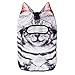 WTACTFUL 3D Animal Ears Breathable Balaclava Face Mask for Skiing Snowboard Cycling Motorcycle Music Festivals Raves Halloween Party Summer Winter Cold Weather Outdoor American Shorthair Cat MEB-05