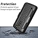 LG K10 Case, LG Premier LTE Case, Starshop [Heavy Duty] Dual Layers Kickstand Case with [Premium HD Screen Protector Included] and Locking Belt Clip (Black)