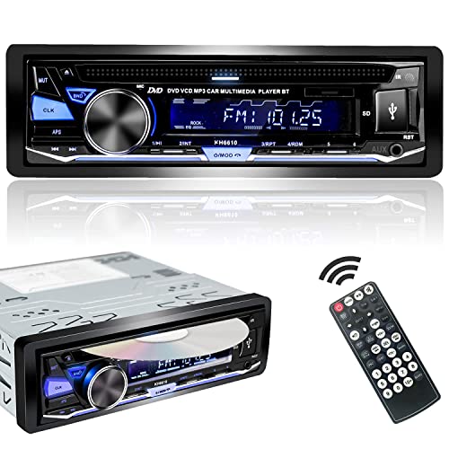 Alondy Car Radio Bluetooth USB CD/DVD Player, 1 DIN Radio RDS FM AM MP3 SD AUX Hands-Free