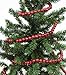 Burgundy Cranberry Wooden Bead Garland-This Cranberry Color Christmas Garland is Made of Wood Beads so it can be Used Year After Year by Factory Direct Craft