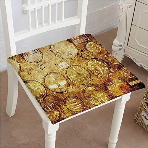 Mikihome Chair Pad Soft Seat Cushion Retro Control Panel in A War Plane Cockpit Piloting Equipment Navigation Cabin Old Expandable Polyethylene Stuffed Machine Washable 16"x16"x2pcs