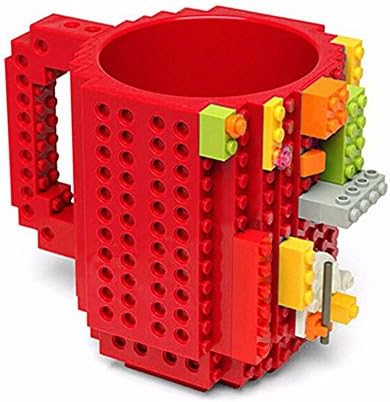 Happo Creative DIY Assembled BPA-Free Build On Brick Coffee Mug, 12 oz With Accessories