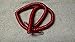 Cablesys Coiled Telephone Handset Cord for Use with PBX Phone Systems, VoIP Telephones - 12 Ft Uncoiled, Rj22, 1.5 Inch Lead on Both Ends, Cherry Red