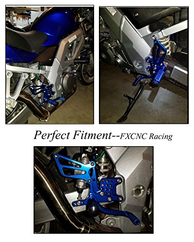 image for FXCNC Racing Motorcycle Rearset Foot Pegs Rear Set Footrests Fully Adj