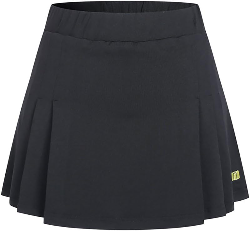 Miqieer Women's Golf Skort,Tennis Skirt with Shorts Inner Sports Running Tennis Golf Workout Casual Gym Black