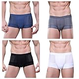 Clear Stock! JINSHI Men's Boxer Briefs Soft and Breathable