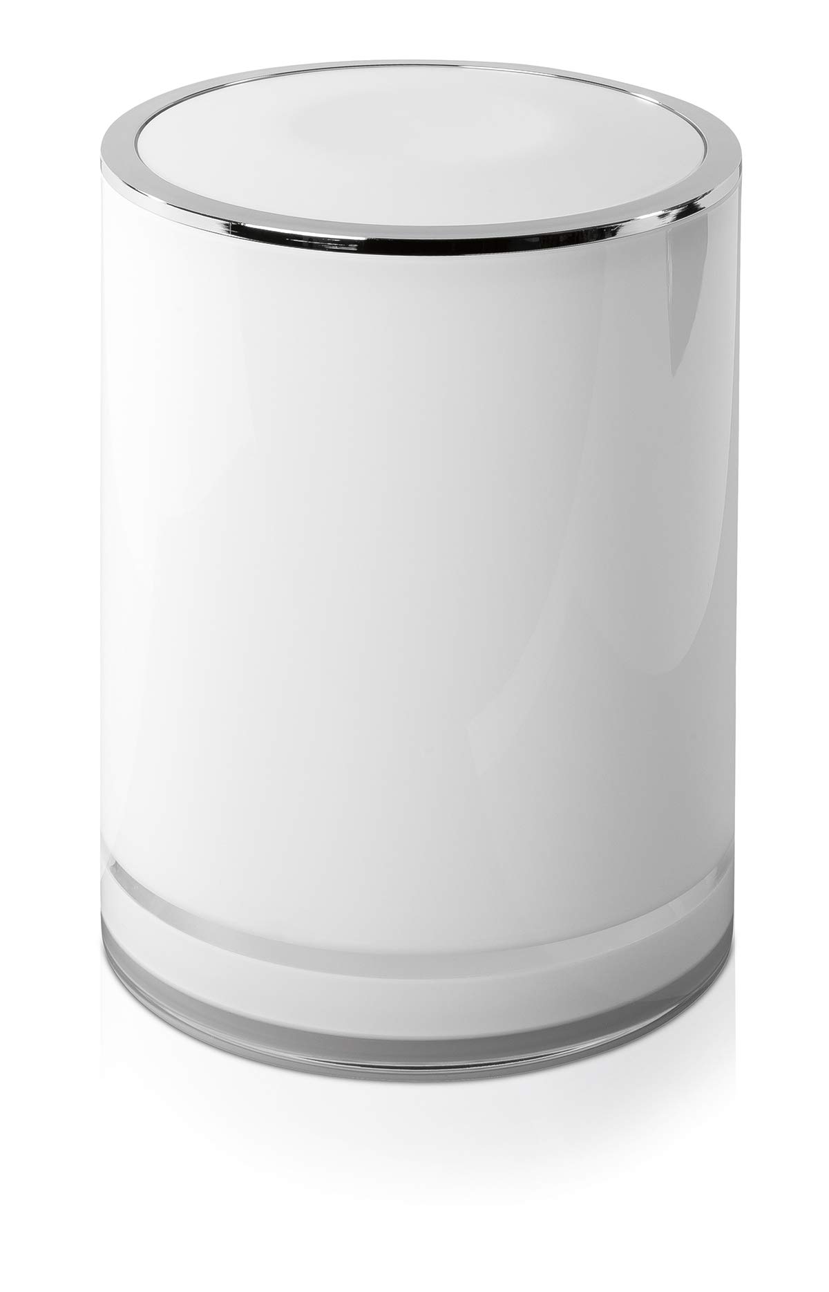 Möve Acrylic Waste Bin, 18 x 24.5 cm, White