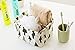 AccMart 1PCS Stationery Handicraft Foldable Storage Bins Basket Linen Fabric Canvas Storage Baskets Organizers for Shelves Baby Toys Makeup Books (Tree)