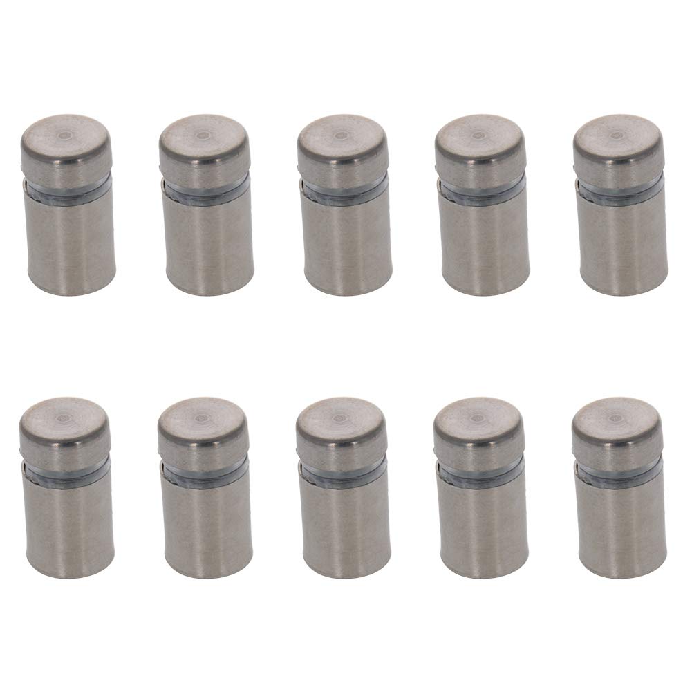 MroMax Standoff Screws 12 x 20mm Stainless Steel Wall Mount Advertising Nails Wall Standoff Holder for Sign Displays 10pcs