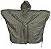 Men's US Waterproof Ripstop Hooded Nylon Festival Poncho in Olive Green