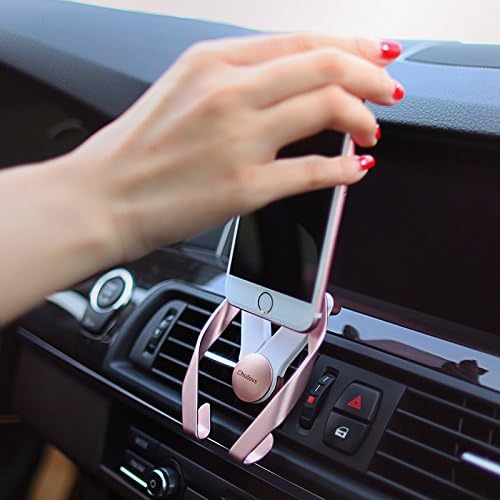 Chulovs M-Metal (v2.0) Universal Air Vent Car Mount Holder with Fast Swift-Snap Technology for Smartphones (Rose Gold)