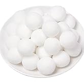 100 Pieces Pom Poms White, 1.2 inch Large Craft Pompoms, Soft Fluffy Puff Balls for DIY Arts and Bulk Craft Making Decorations Supplies (White, 3 cm / 30 mm)