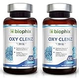 Oxy Clenz 750 mg 120 Vcaps 2 Pack - Natural Magnesium Oxide | Gentle Laxative | Healthy Digestive Tract | Regularity Formula | Oxygen Based Colon Cleanse