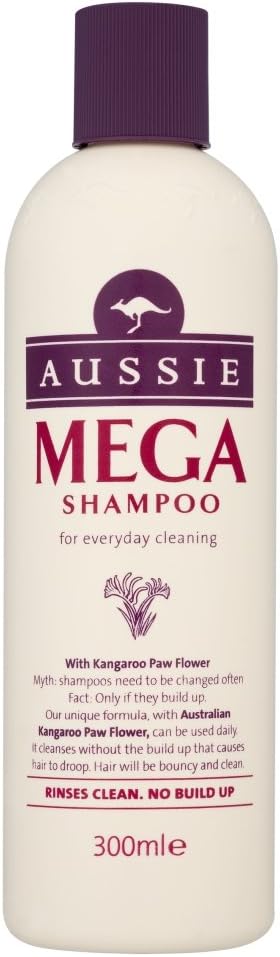 Aussie Mega Shampoo 300 ml, 300 ml (Pack of 1)
