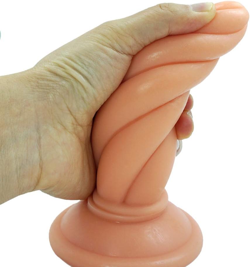 Jinqian Beginner Coach Silicone Threaded Am-áì Plug Male and Female Leisure Toy Expander Plug Best Valentine's Day Gift (Flesh)