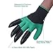 WEBSUN Garden Genie Gloves with Claws on EACH Hand Waterproof Digging Gloves for Gardening