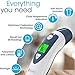 Baby Forehead Thermometer with Ear Function- iProven DMT489 Gray Cap - FDA and CE Approved - Clinical Accuracy Suitable for Baby, Infant, Toddler and Adults