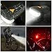 USB Rechargeable Bike Light Set,SCODE Ultra Bright 400 Lumens Five Mode Front Light and Four  Mode LED Tail Light Set,Waterproof ,Splash-proof,Easy Install&Quick Release, Fits All Bikes