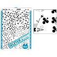 Deleter Screen Tone Jr JR-138 [Card Suits Pattern][Sheet Size 182x253mm (7.16"x9.96")] For Comic Manga Illustration Graphic Screentone