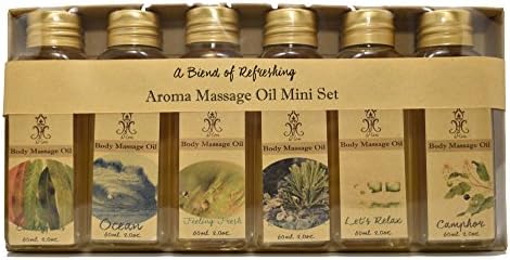 hHom Massage Oil Mini Set3: A Blend Of Refreshing Mood (Eucalyptus,Ocean,Feeling Fresh,Rosemary Mint ,Camphor,Let's Relax)