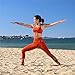 icyzone Padded Strappy Sports Bra Yoga Tops Activewear Workout Clothes for Women (XL, Persimmon)thumb 2