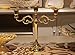Happy Lifestyles Classic Beautiful Metal Candle Stick Candle Holder 3 Stands Golden