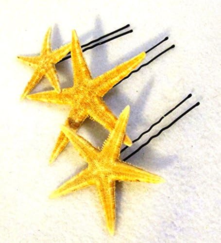 Real Starfish Mermaid Beach Hair Pins - Set of 3