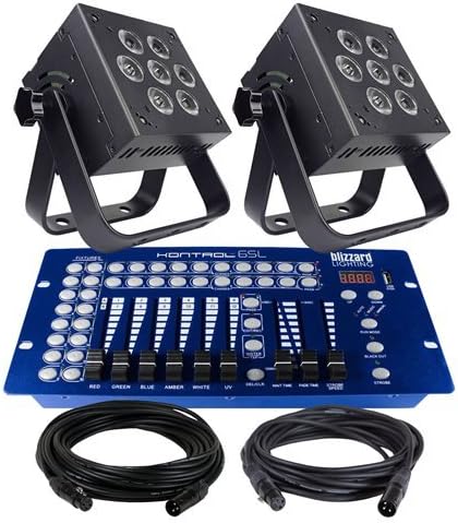 Billzard Lighting HotBox 5 RGBAW LED Wash 2-Pack Lighting System