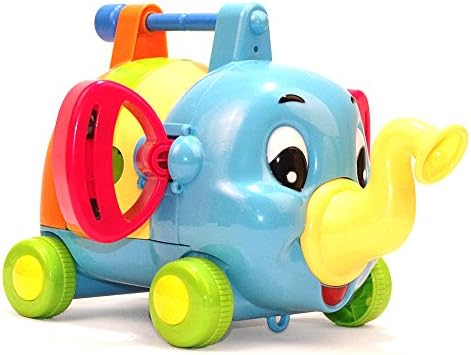 Yellow Helmet 5 in 1 Musical Instrument Blocks Elephant Toy