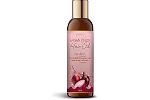 UNISAIF Argan Onion Organic Hair Oil for Men & Women | Helps Nourish & Strengthen Hair | Lightweight Shine & Softness | Non-S