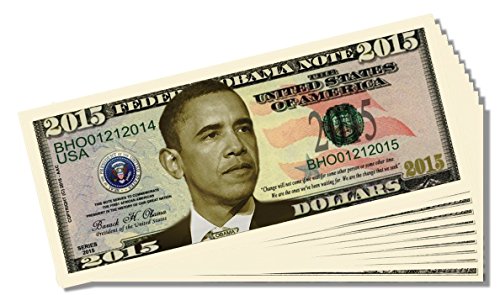 Barack Obama 2015 Novelty Million Dollar Bill - Set of 50 With 1 Bonus Christopher Columbus Bill