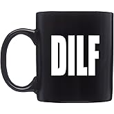 Rogue River Tactical Funny Coffee Mug Dad DILF Novelty Cup Great Gift Idea For Men, Dad, Father, Husband and Grandfather | Black