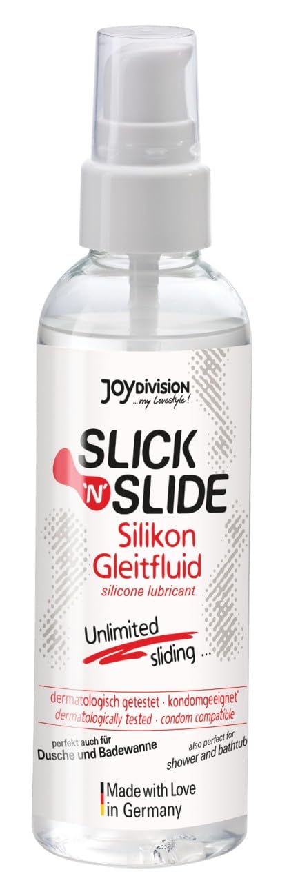 JOYDIVISION Slick'N'Slide 100 ml Silicone Lubricant - Lubricating Gel for Especially Long-Lasting Effect